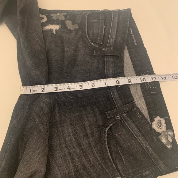 Lucky Brand Y2K Sienna Slim Boyfriend black embroidered low rise jeans size 0/25 - Picture 15 of 16